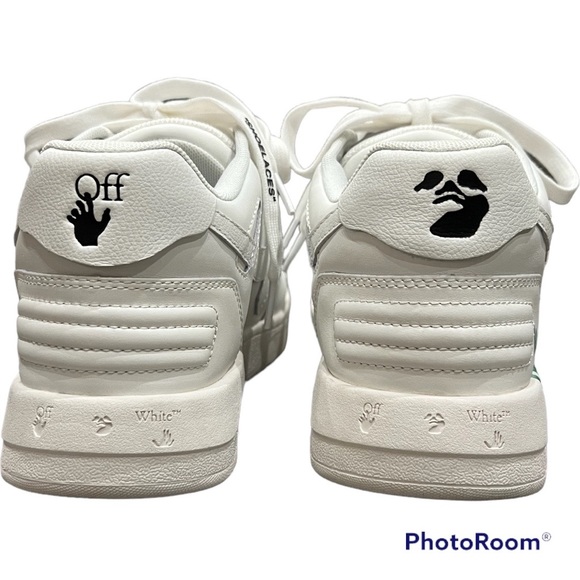 💚☘️Off-White “Out of Office For Walking” sneakers w/ green 39 8.5 Like New☘️💚 - Picture 3 of 7